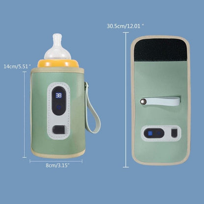 1Pc Baby Bottle Warmer Feeding Bottle Heat Keeper Travel Warmer Cover Formula Milk Water USB Heater Outdoor Bottle Warmer